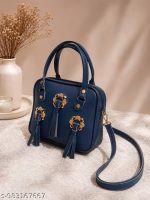 women handbag in blue - Image 2